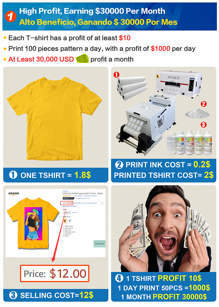 FS-300 Roll to Roll DTF Printer Pro