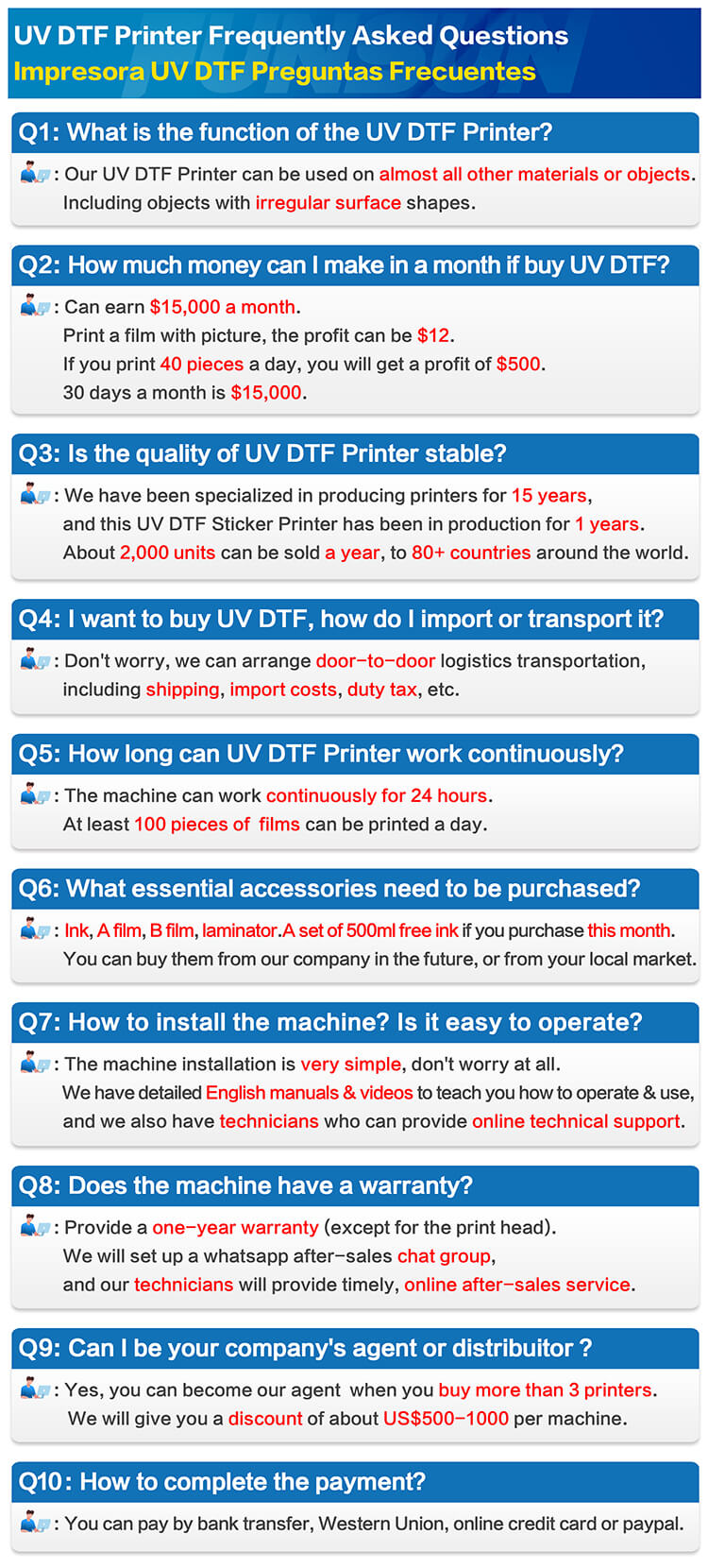 Funsun A3 UV DTF Sticker Printer