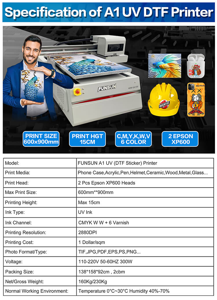 Funsun A1 UV Flatbed Printer