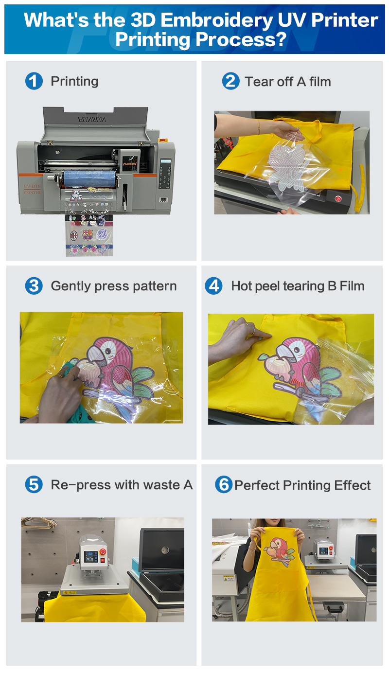 3D Embroidery UV Printer