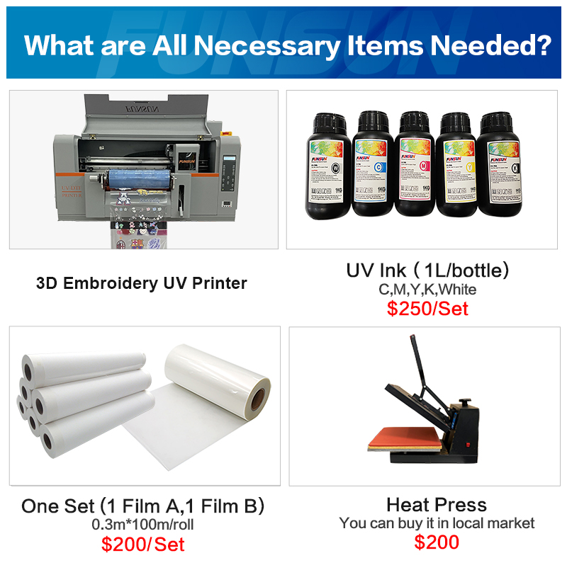 3D Embroidery UV Printer