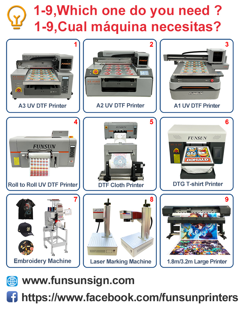Funsun A3 UV DTF Sticker Printer