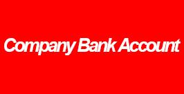 Our new company bank account details