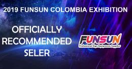 Huge Crowd Of People At FUNSUN Booth In Colombia Exhibition