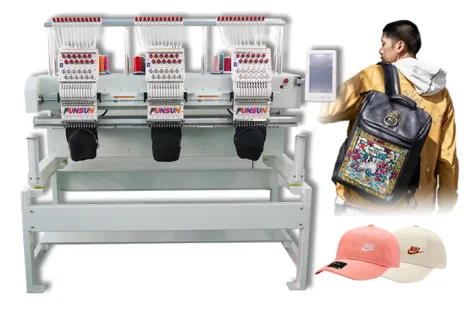 3 Head Embroidery Machine