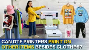 Can DTF printers print on other items besides clothes?
