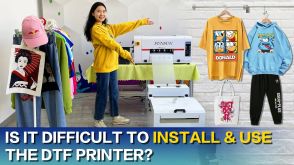 Is it difficult to install and use the DTF printer?