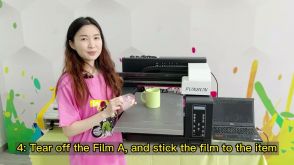 What is the process of Funsun A3 UV DTF Printer Film printing