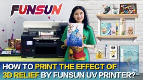 FAQ 4 How to print the effect of 3D relief by Funsun UV printer？