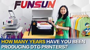 How Many Years Have You Been Producing DTG Printers?