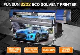 Funsunjet FS-3202 3.2m Eco Solvent Printer with Epson DX5/6/7 Head