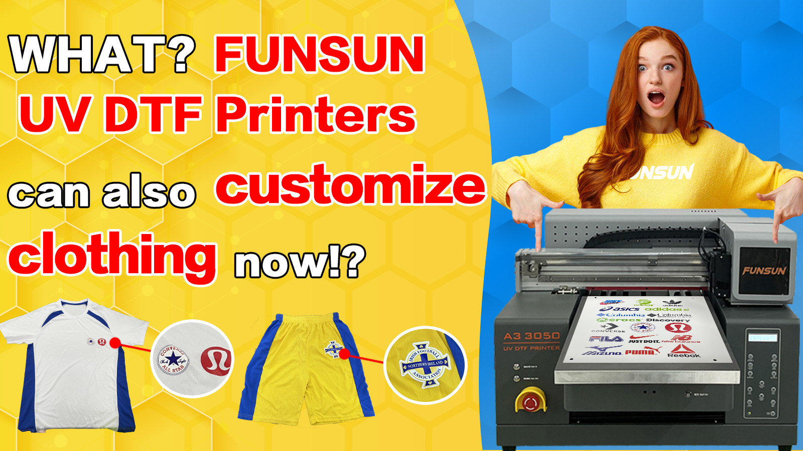 What? FUNSUN UV DTF printers can also customize clothing now?!