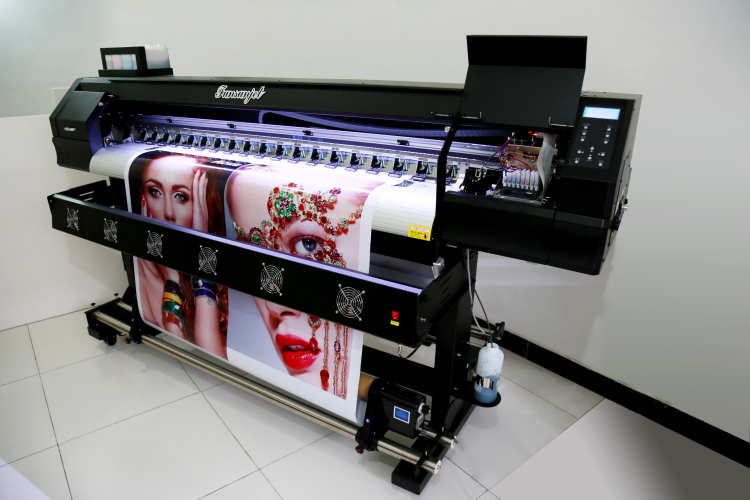 Funsunjet FS1700k 1.7m vinyl sticker machine to print vinyl stickers