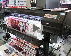 Funsunjet FS-1700K, 1.7m eco solvent printer with Epson DX5 head