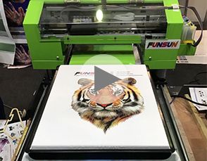 Funsun DTG printer how to print white tshirt ?