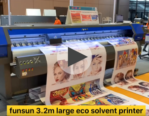 funsun 10ft 3.2m eco solvent printer with 2 dx6 head