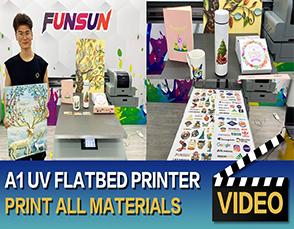 What Can UV Printer Do | Funsun A1 UV Printing Process : Printed Phone Cases, Pens, Giftbox Displa