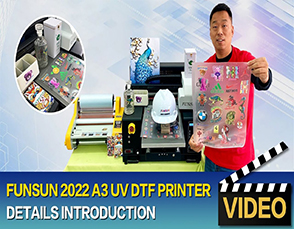 Aamzing! Funsun 2022 New A3 UV DTF Printer,Not Only A Normal UV Printer,But Also UV DTF Film Print