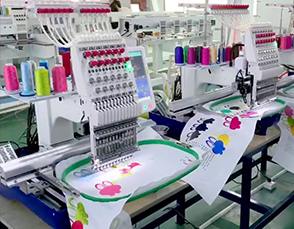 Funsun Embroidery Machine.1-8 head, 9,12,15 neddle color. Can embroider hats and clothes